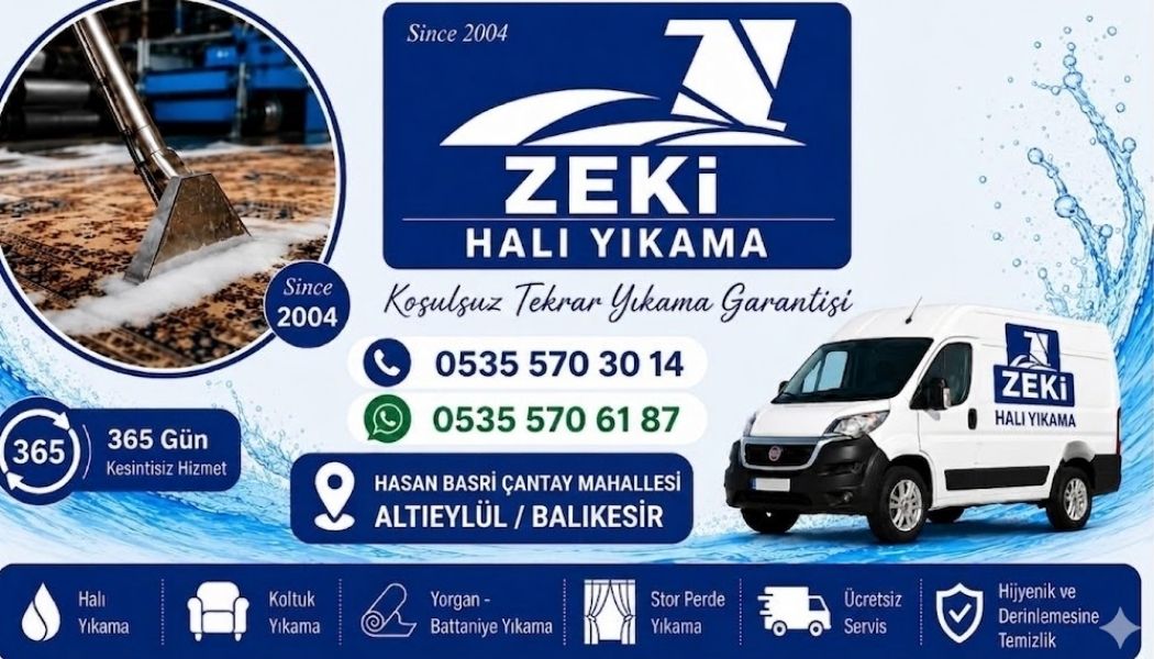 Altıeylül Hasan Basri Çantay Mahallesi halı yıkama hizmeti